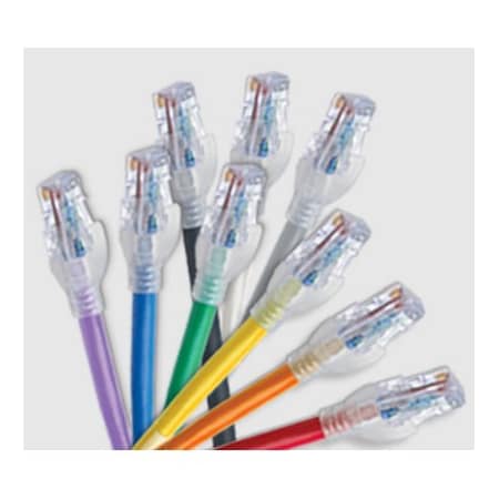 Belden CAT6A CBL ASSY MOD 23-4PR, SOLID BC T568A/B 4FT BLUE JKT CA21106004